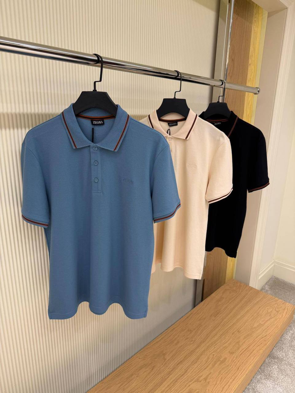 Zegna Tipped Piqué Polo