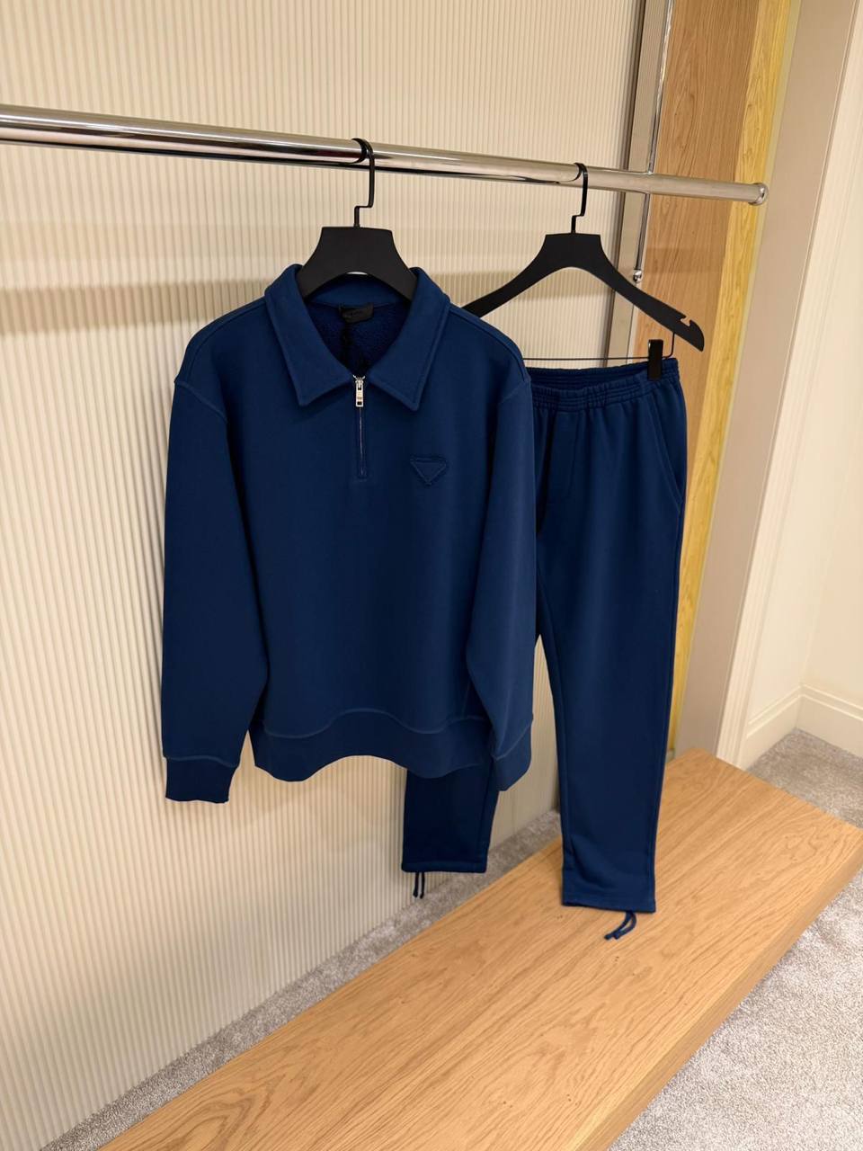 Prada Half-Zip Tracksuit Set – Navy