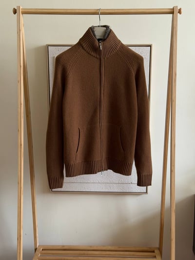 Loro Piana Fur-Collar Zip Sweater