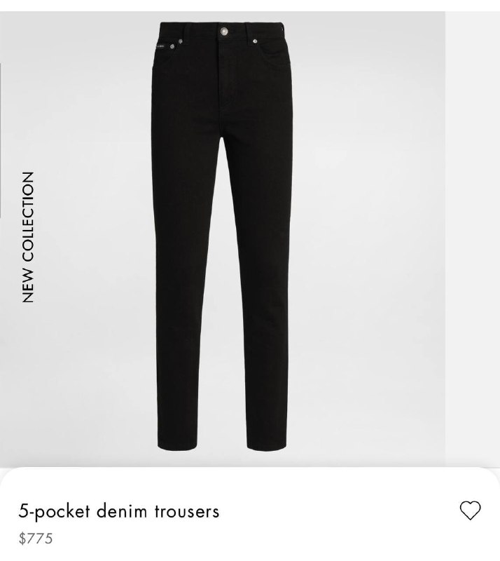 Dolce & Gabbana Slim Black Jeans