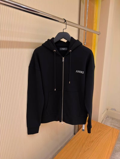 AMIRI Relaxed Zip Up Hoodie