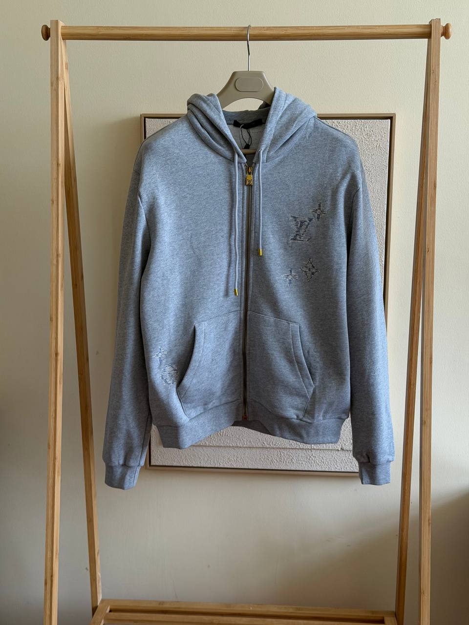 Louis Vuitton Embroidered Signature Zipped Hoodie