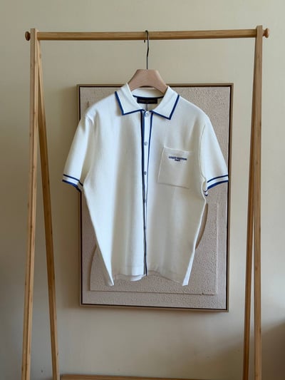 Louis Vuitton Waffle Knit Polo Shirt