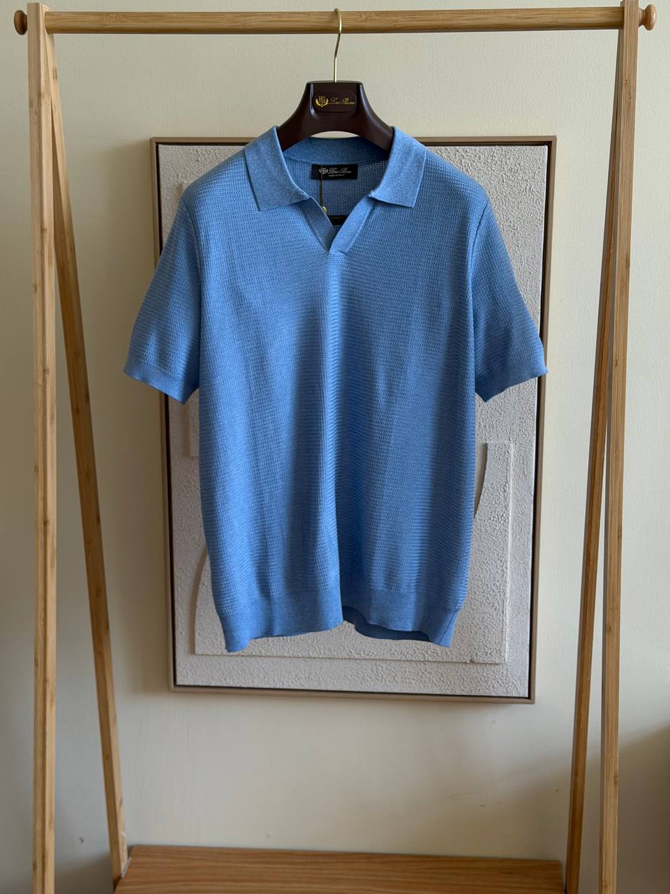Loro Piana Textured Knit Polo