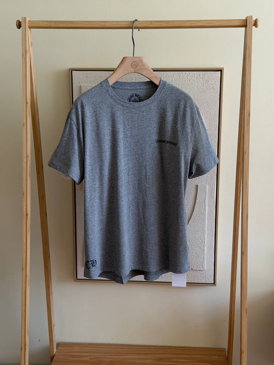 Chrome Hearts Cemetery Cross Tee – Heather Grey