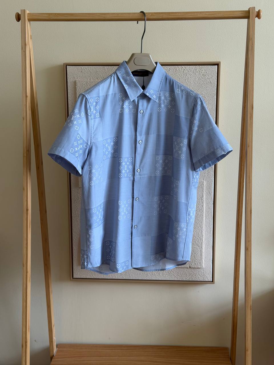 Louis Vuitton Patchwork Jacquard Short-Sleeved Shirt