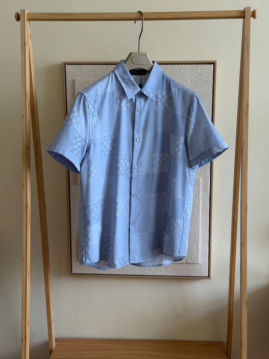 Louis Vuitton Patchwork Jacquard Short-Sleeved Shirt
