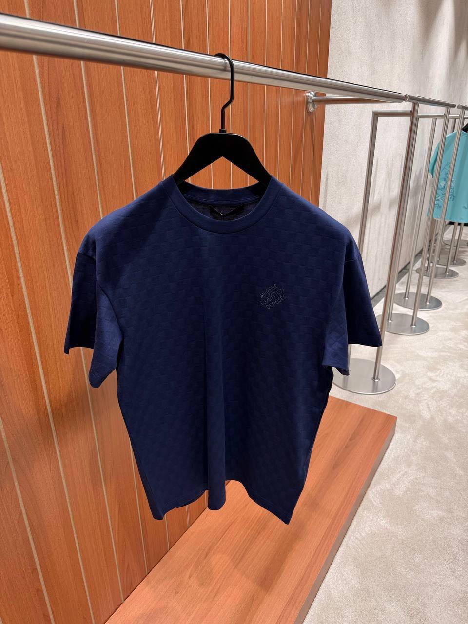 Louis Vuitton Damier Piqué Cotton T-Shirt – Midnight Blue