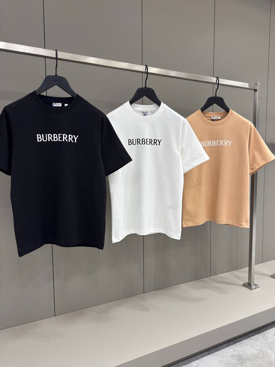 Burberry Logo Print Cotton T-Shirt