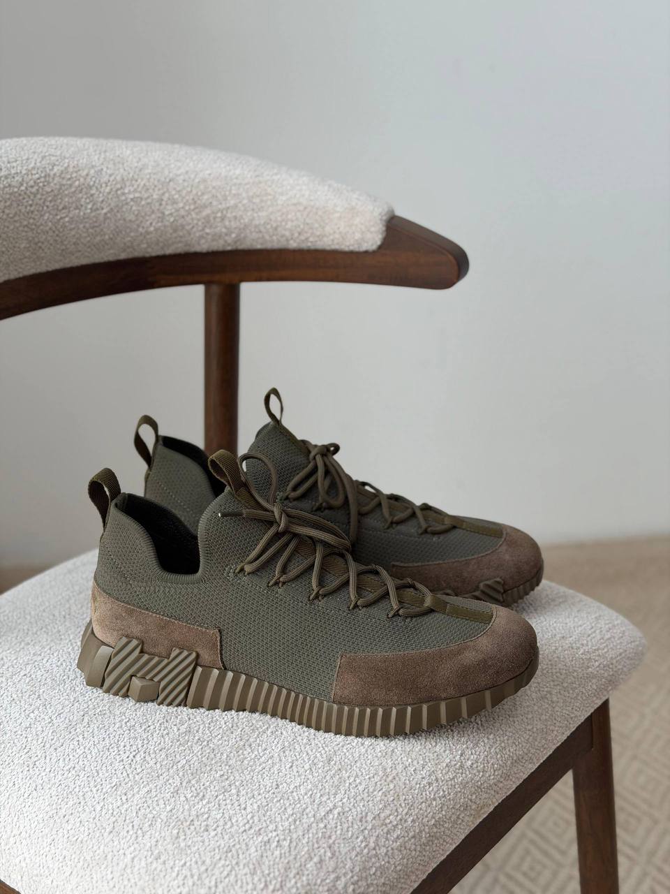 Hermès Bouncing Sneaker — Olive