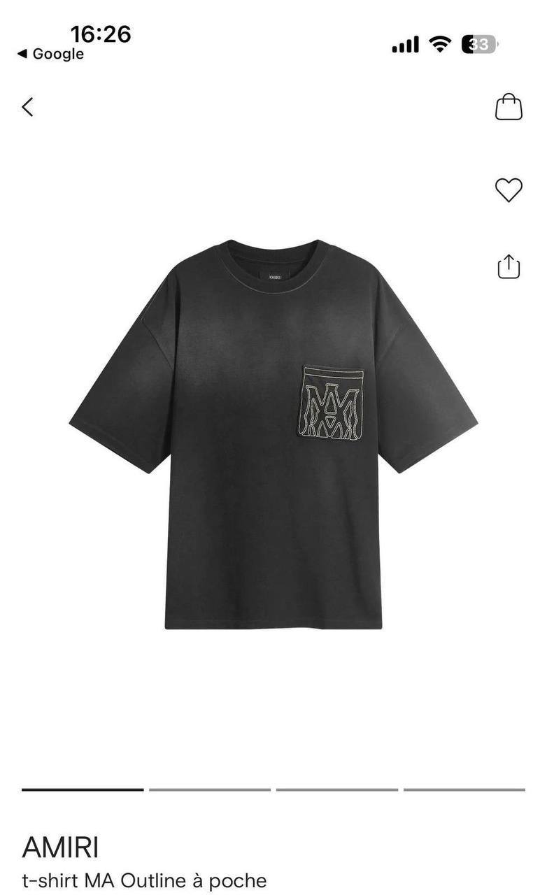 Amiri MA Outline Pocket T-Shirt