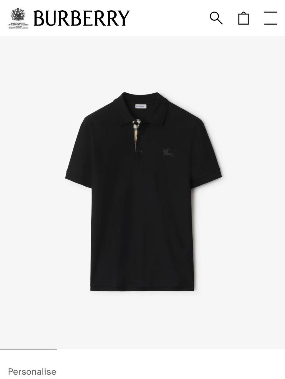 Burberry EKD Cotton Piqué Polo Shirt