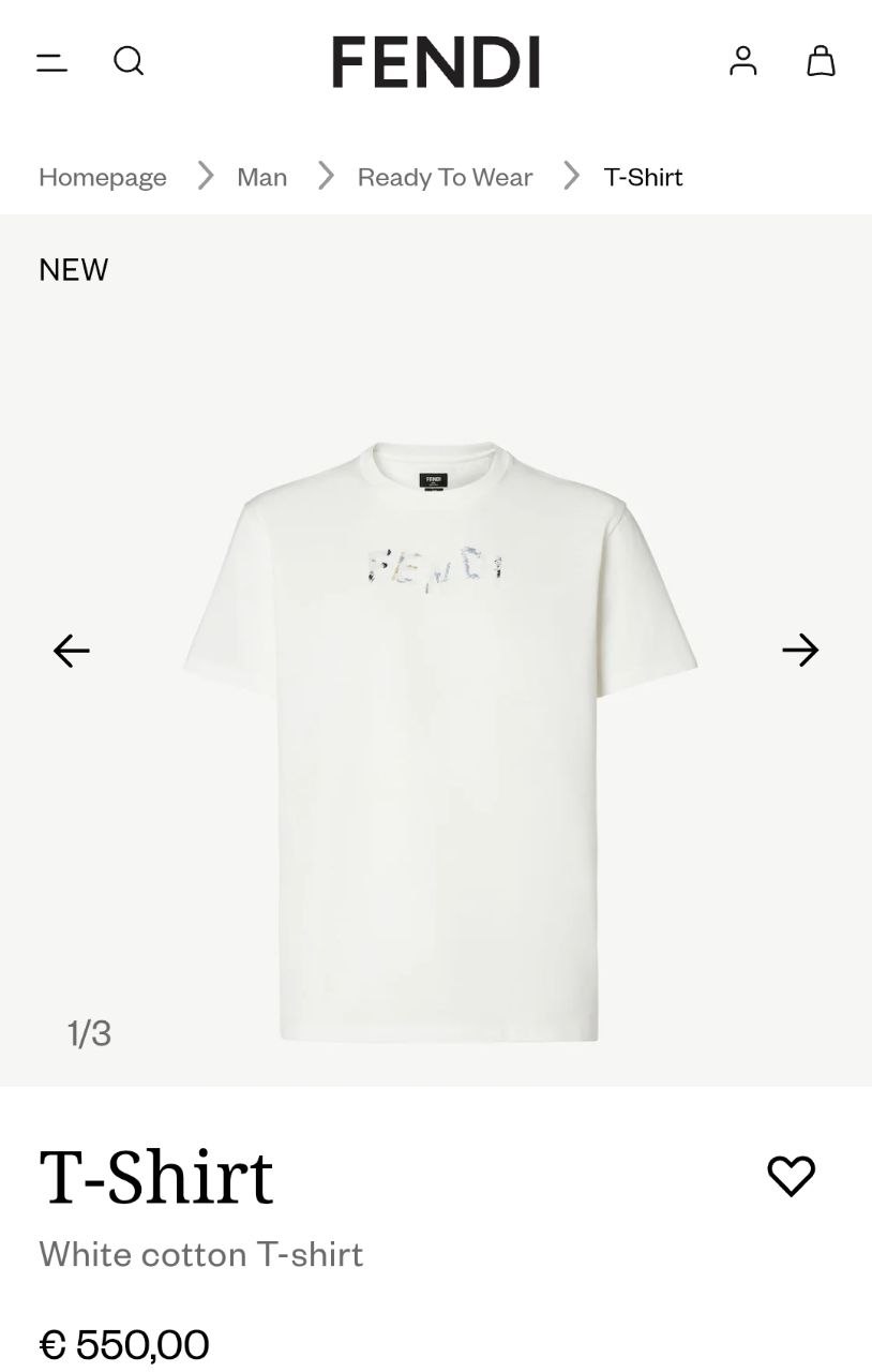 Fendi Cotton Logo T-Shirt