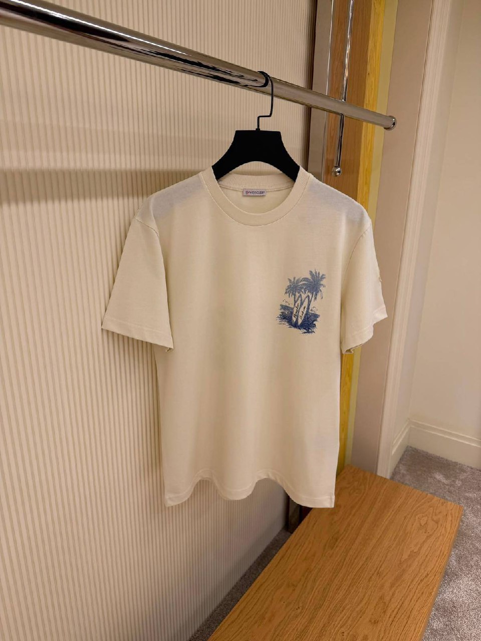 Moncler Archive Palm T-Shirt - Cream
