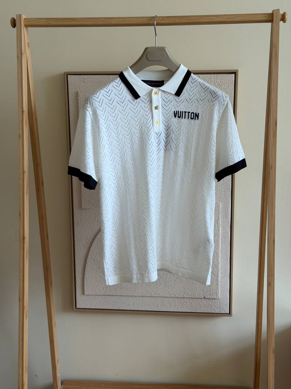 Louis Vuitton Vuitton Logo Perforated Polo