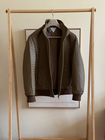 Bottega Veneta Intrecciato Leather Blouson