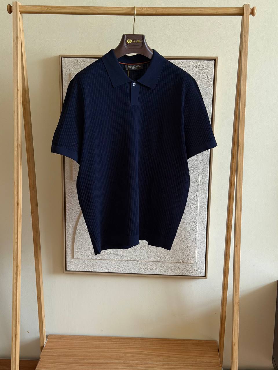 Loro Piana Ribbed Knit Polo